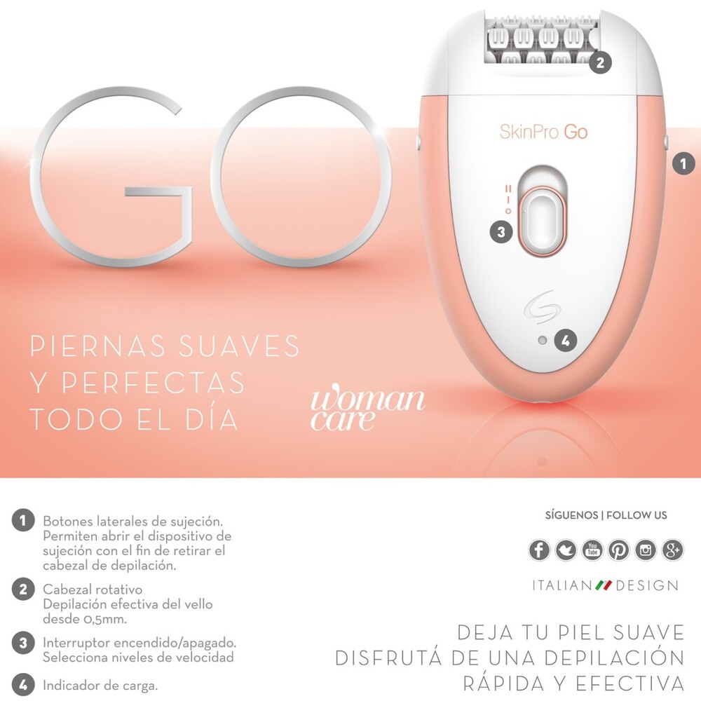 DEPILADORA GA.MA SKINPRO GO 1 CHI 