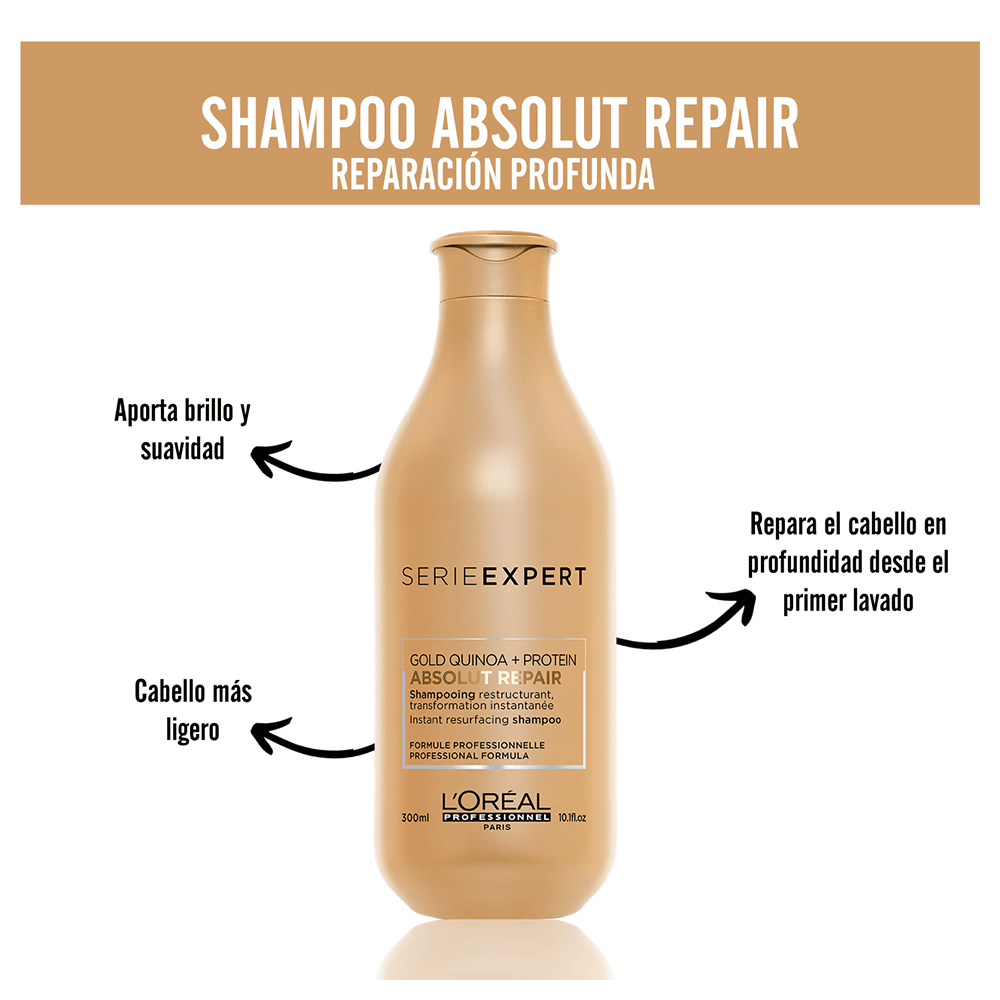 PACK ABSOLUTE REPAIRSHAMPOO 300ML+MASCARA250ML CHI