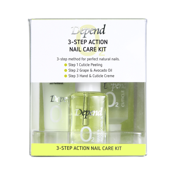 DEPEND KIT 3 PASOS NAIL CARE