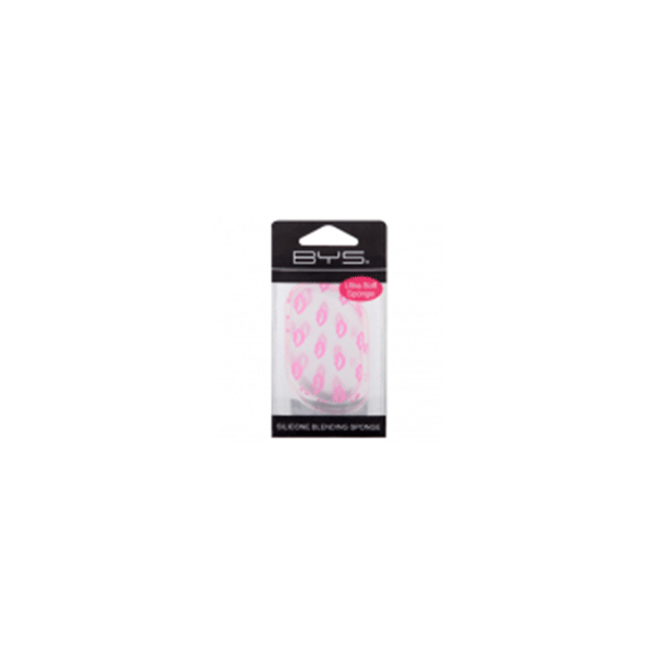 BYSSilico Blend Sponge Oblong Clear with Pink Lips