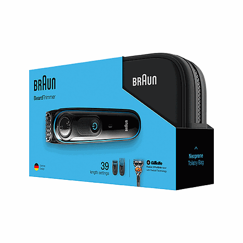 BRAUN BEARDTRIM BT3940TS BLU SOLO MN SP