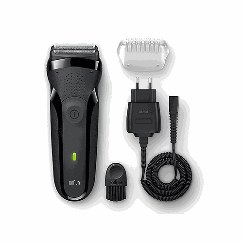 BRAUN SHAVER 300 BLK/BLK Box EURO