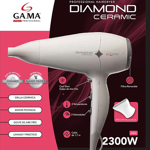 PACK GAMA ALISADOR ATTIVA + ONDULADOR 19 MM + SECADOR DIAMOND